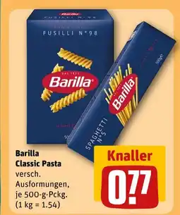 REWE Barilla classic pasta Angebot