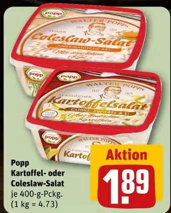 REWE Popp kartoffel- oder coleslaw-salat Angebot