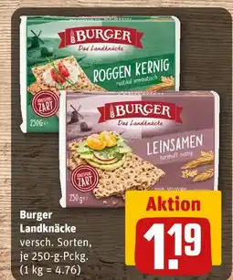 REWE Burger landknäcke Angebot