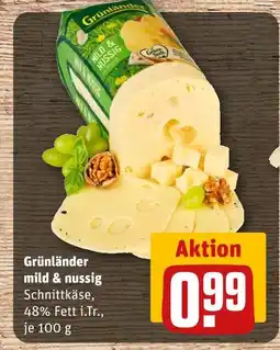 REWE Grünländer mild & nussig Angebot