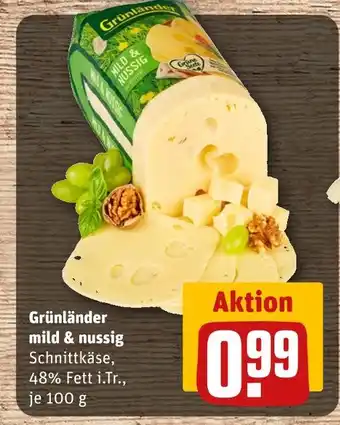 REWE Grünländer mild & nussig Angebot