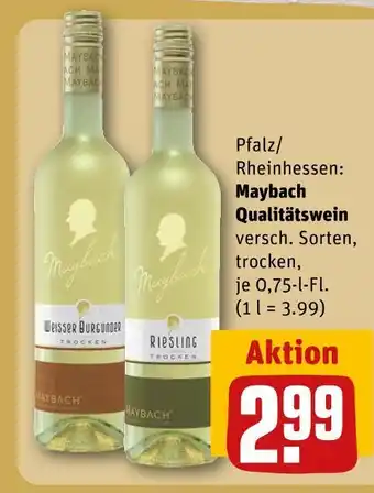 REWE Maybach weisser burgunder Angebot
