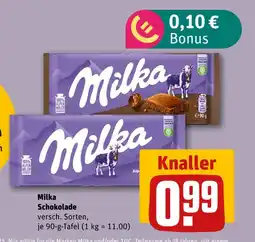 REWE Milka schokolade Angebot