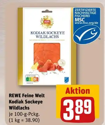 REWE Rewe feine welt kodiak sockeye wildlachs Angebot