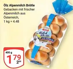 Globus Ölz Alpenmilch Brötle Angebot