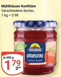Globus Mühlhäuser Konfitüre Angebot