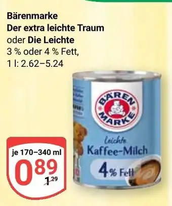 Globus Bärenmarke Der extra leichte Traum oder Die Leichte Angebot