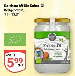 Globus Borchers bff Bio Kokos-Öl Kaltgepresst, Angebot