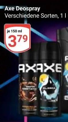 Globus Axe Deospray Angebot