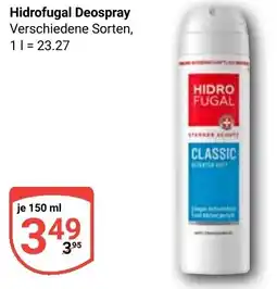 Globus Hidrofugal Deospray Angebot