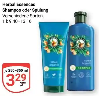 Globus Herbal Essences Shampoo oder Spülung Angebot