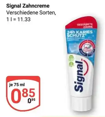 Globus Signal Zahncreme Angebot