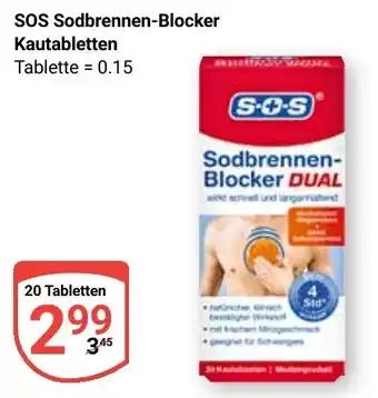 Globus SOS Sodbrennen-Blocker Kautabletten Angebot