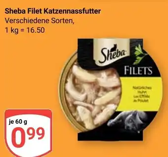 Globus Sheba Filet Katzennassfutter Angebot