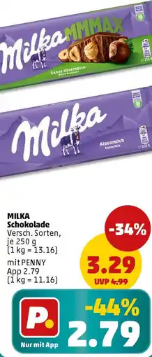 PENNY MILKA Schokolade Angebot