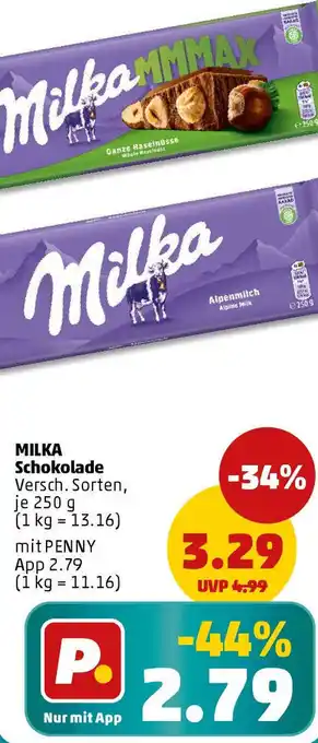 PENNY MILKA Schokolade Angebot