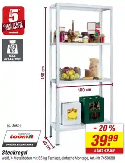 toom Baumarkt Steckregal Angebot