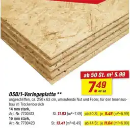 toom Baumarkt OSB/1-Verlegeplatte Angebot