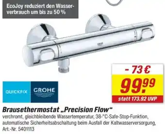 toom Baumarkt QUICKFIX GROHE Brausethermostat ,,Precision Flow" Angebot