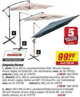 toom Baumarkt Ampelschirme Angebot