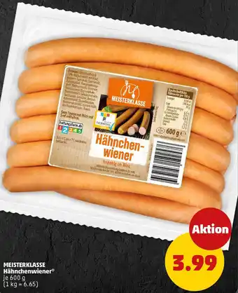 PENNY MEISTERKLASSE Hähnchenwiener Angebot