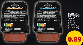 PENNY BUTCHER'S Currywurst Sauce Angebot