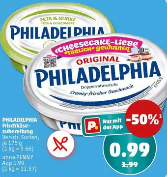 PENNY PHILADELPHIA Frischkäsezubereitung Angebot