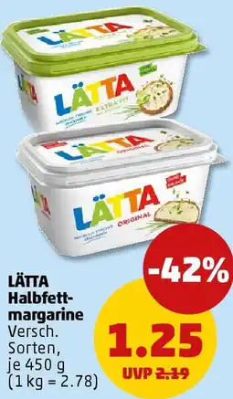 PENNY LÄTTA Halbfettmargarine Angebot