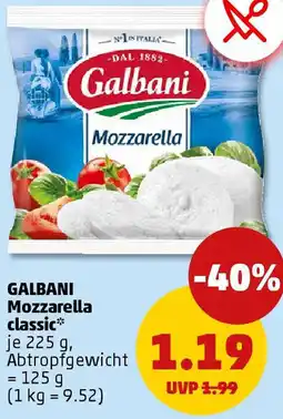 PENNY GALBANI Mozzarella classic Angebot