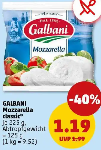 PENNY GALBANI Mozzarella classic Angebot