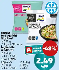 PENNY FROSTA Fertiggericht Nice Rice oder Tagliatelle Wildlachs Angebot