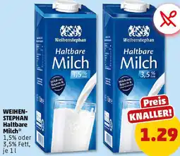 PENNY Weihenstephan Haltbare Milch Angebot