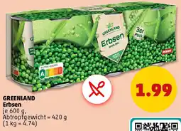 PENNY GREENLAND Erbsen Angebot