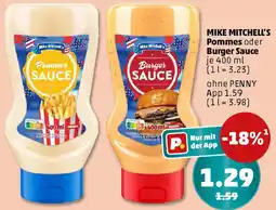 PENNY MIKE MITCHELL'S Pommes oder Burger Sauce Angebot