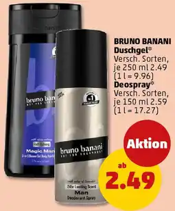 PENNY BRUNO BANANI Duschgel oder Deospray Angebot