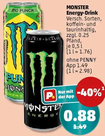 PENNY MONSTER Energy-Drink Angebot