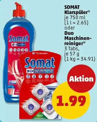 PENNY SOMAT Klarspüler oder Duo Maschinenreiniger Angebot