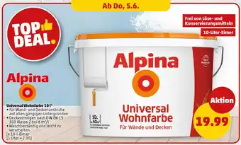 PENNY Alpina Universal Wohnfarbe Angebot