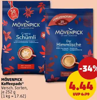 PENNY MÖVENPICK Kaffeepads Angebot