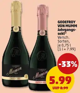 PENNY GODEFROY VON MUMM Jahrgangssekt Angebot