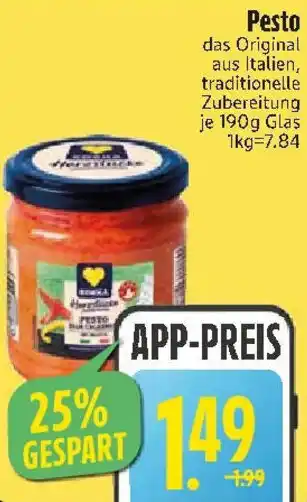 Edeka EDEKA Herzstücke Pesto Angebot