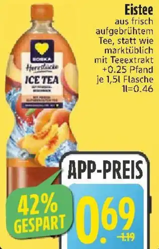 Edeka EDEKA Herzstücke Eistee Angebot