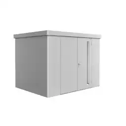 toom Baumarkt Biohort Gerätehaus 'Neo 2C' silber-metallic 292 x 236 cm mit Doppeltür Angebot