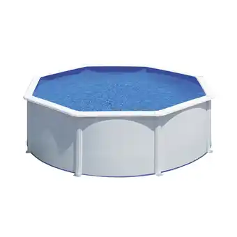 toom Baumarkt GRE Stahlwandpool-Set 'Fidji' Ø 350 x 120 cm mit Sicherheitsleiter und Sandfilteranlage Angebot