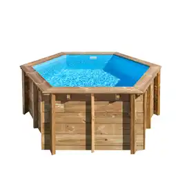 toom Baumarkt GRE Massivholzpool-Set 'Lili 2' Ø 280 x 107 cm mit Sicherheitsleiter und Aqualoonfilter Angebot