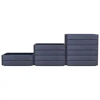 toom Baumarkt GARANTIA Hochbeet 'Ergo Vario 2 Wood' anthrazit/braun 120 x 75 x 80 cm Angebot