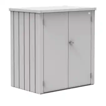 toom Baumarkt Biohort Terrassenschrank 'Romeo' Gr. L silber-metallic 132 x 140 x 87 cm Angebot
