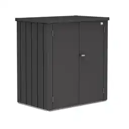 toom Baumarkt Biohort Terrassenschrank 'Romeo' Gr. L dunkelgrau-metallic 132 x 140 x 87 cm Angebot