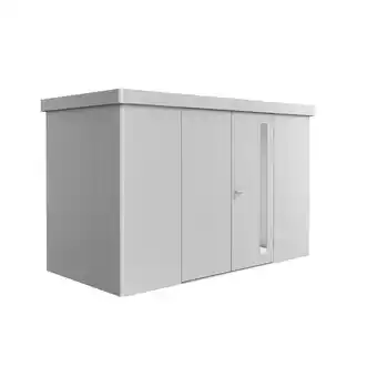 toom Baumarkt Biohort Gerätehaus 'Neo 1D' silber-metallic 348 x 180 cm mit Doppeltür Angebot
