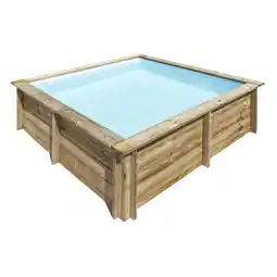 toom Baumarkt GRE Massivholzpool-Set 'City' 225 x 225 x 68 cm mit Leiter und Sandfilter Angebot